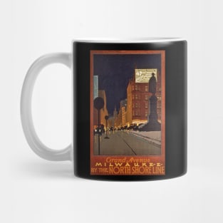 Milwaukee - Grand Avenue - Vintage Travel Poster Mug